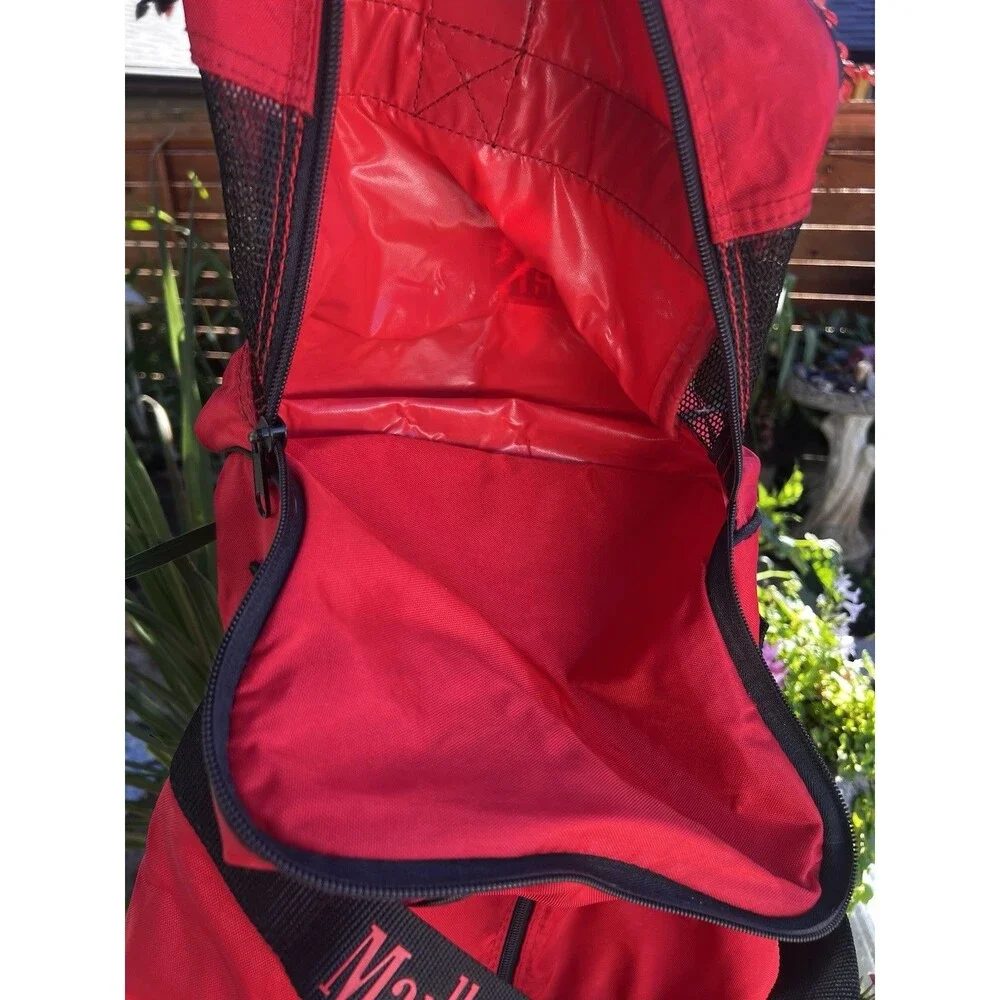 Y2K Vintage 90s Marlboro Red Duffle Gym ￼ Marlboro Miles Travel Bag 20” Strap